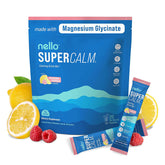 SUPERCALM Powdered Drink Mix | Raspberry Lemonade, L Theanine, Ksm-66 Ashwagandha, Magnesium Glycinate, Vitamin D 3, Supplements for Relaxation & Focus, No Sugar, Non GMO, On The Go, 20 Ct