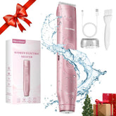Bikini Trimmer | for Women, Electric Shaver and Razor Rechargeable 2-in-1 Body and Facial Epilator, Dual Heads for Painless Trimming of Pubic Hair, Face, Underarms and Legs, IPX7 Waterproof. Christmas Gift New Year Gift Shaving Grooming