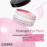 Eye Mask, Peptide Collagen Hydrogel Eye Patch for Puffy Eyes and Dark Circles, 60 Under Eye Patches, Korean Skin Care